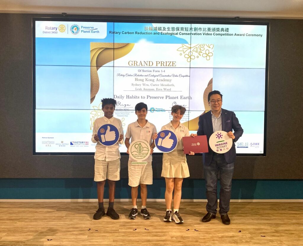 HKA students win Grand Prize in the Preserve Planet Earth video competition