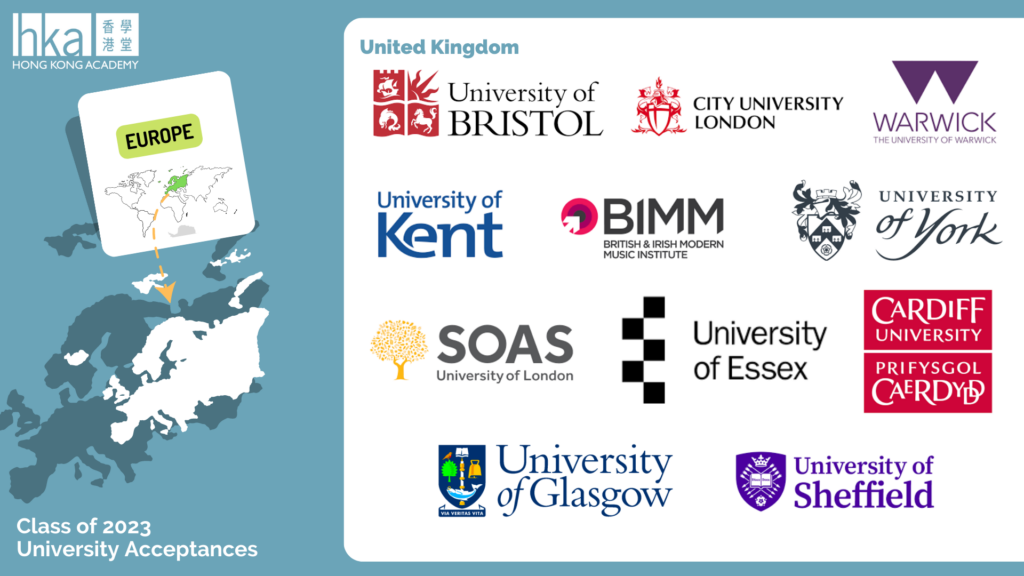 Class of 2023 - United Kingdom university acceptances