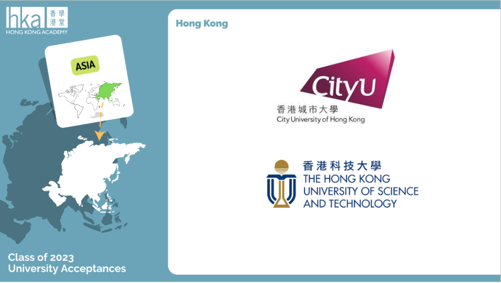 Class of 2023 - Hong Kong university acceptances