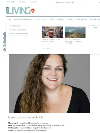 Screencap of a Expat Living article on May 2025