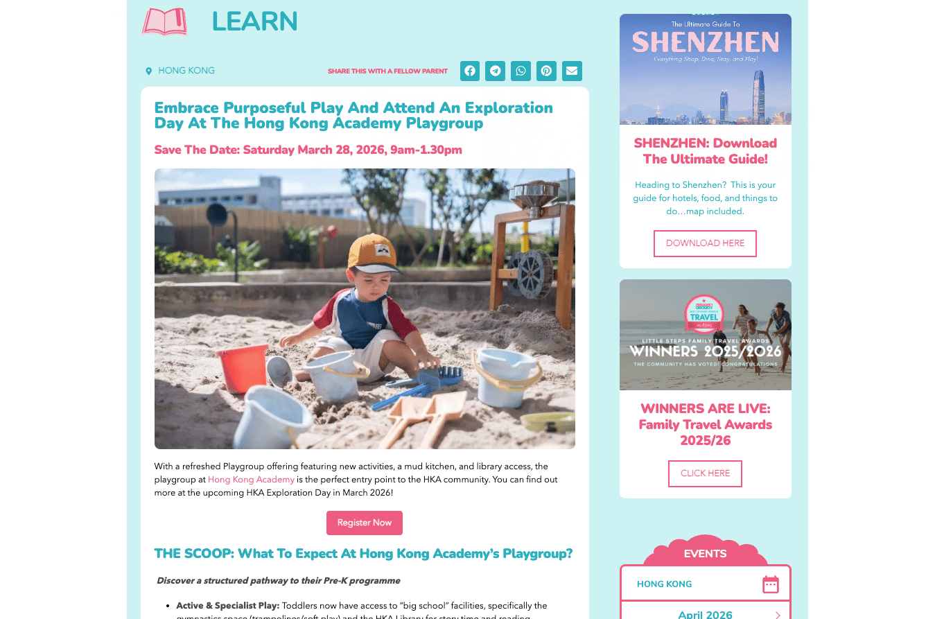 Screencap of a Expat Living article on Sep 2025