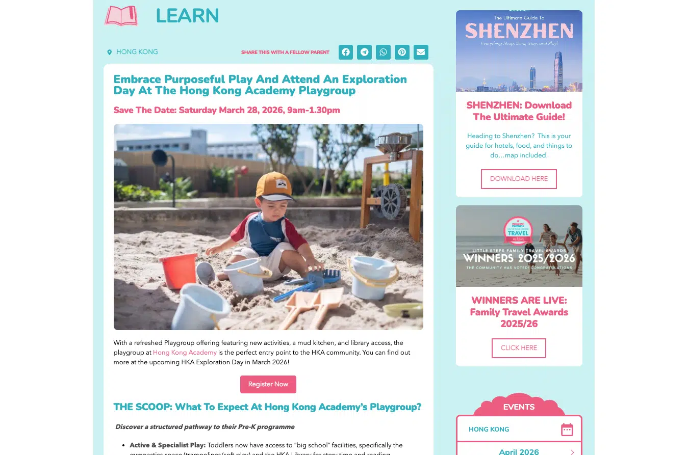 Screencap of a Expat Living article on Sep 2025