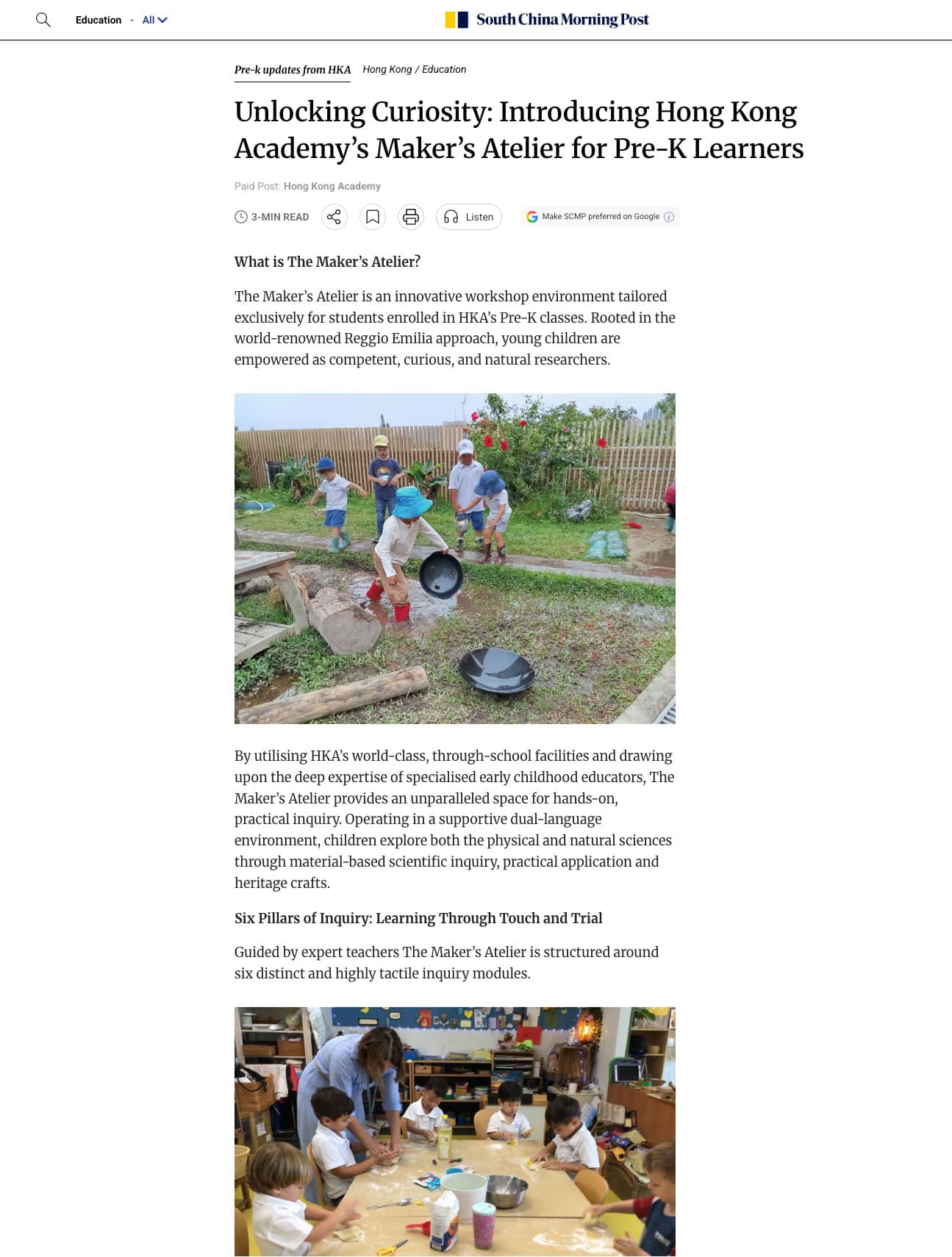 Screencap of a The Standard article on Sep 2025