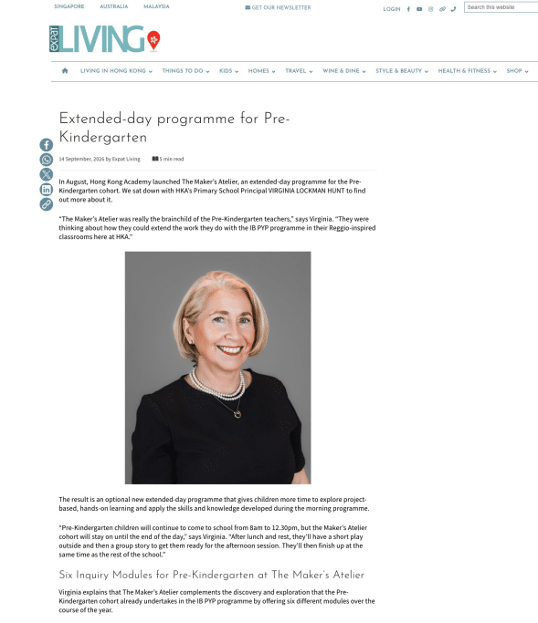 Screencap of a Expat Living article on Sep 2026